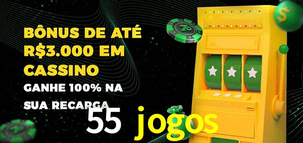 55 jogos melhor bônus de depósito