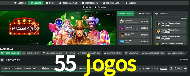 cassino 55 jogos